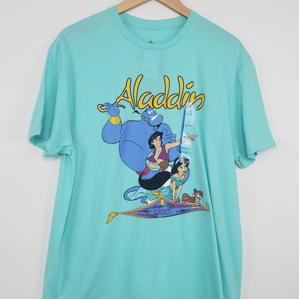 NWT Disney Aladdin Graphic T-Shirt Seafoam Teal